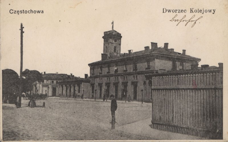 Dworzec Kolejowy 1915 rok